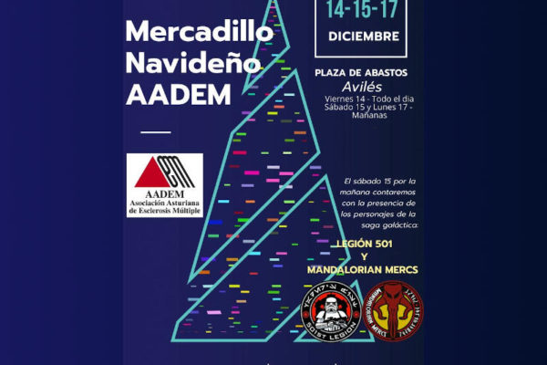 Cartel anunciados mercadillo navideño