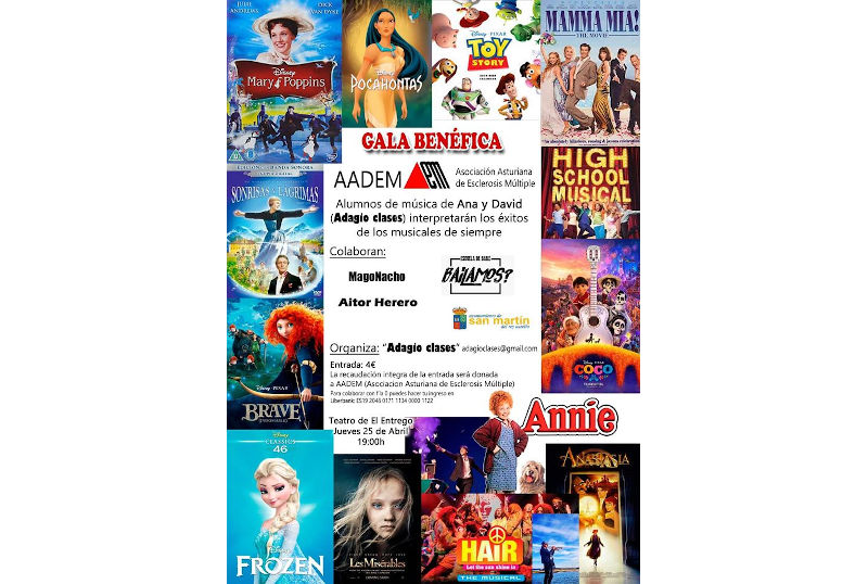 Cartel gala solidaria El Entrego