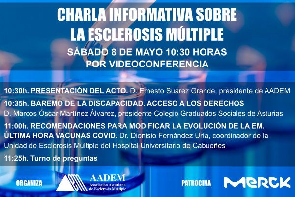 Cartel anunciador Charla Esclerosis