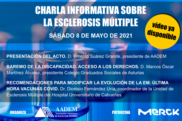Cartel anunciador charla informativa