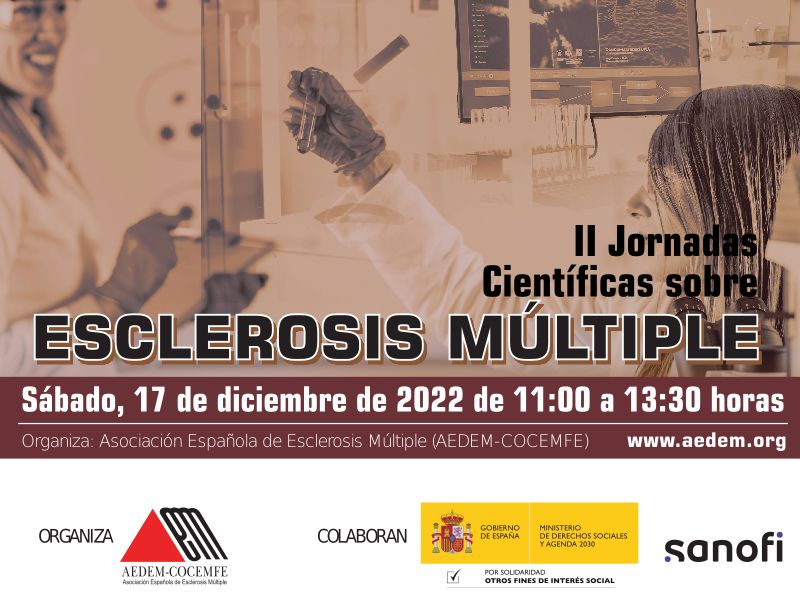 Cartel ii jornadas científicas sobre la esclerosis múltiple