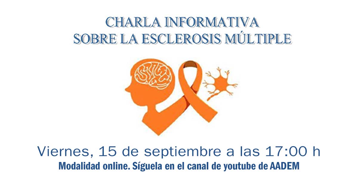 Cartel charla informativa esclerosis multiple